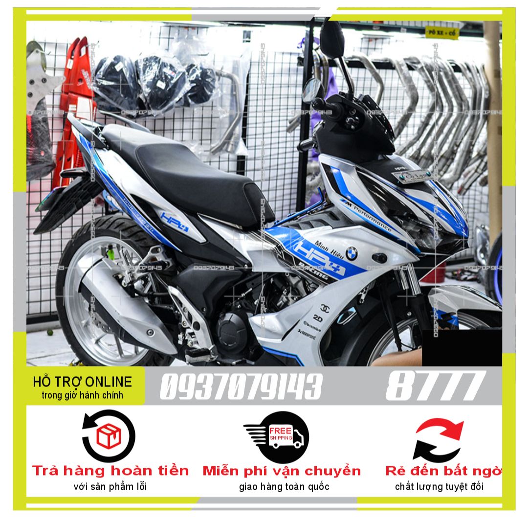 Tem rời winner x hp4 dán xe trắng 8777