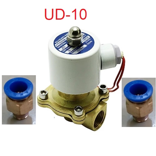 Van điện từ UD-10 gài nhanh ống 10ly - 220V (cuộn coil đồng)