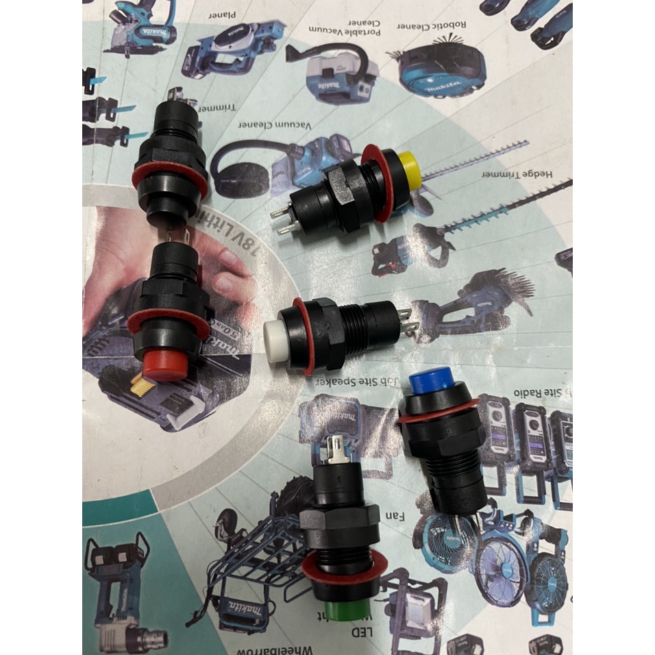 Công tắc nhấn nhả 10mm 250V 3A.