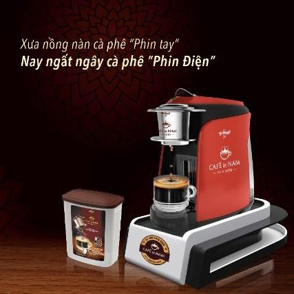 Máy Pha cà phê viên nén Vinacafe' De Nam phin điện