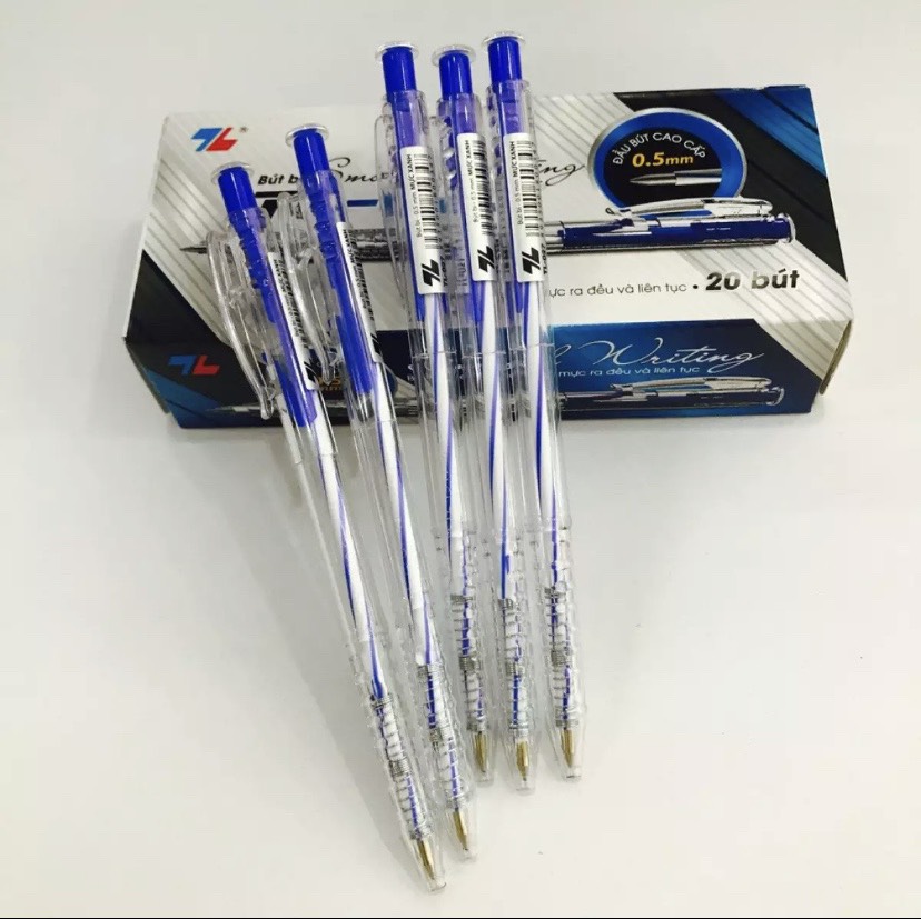 1 chiếc bút bi Thiên Long TL-027 mực xanh