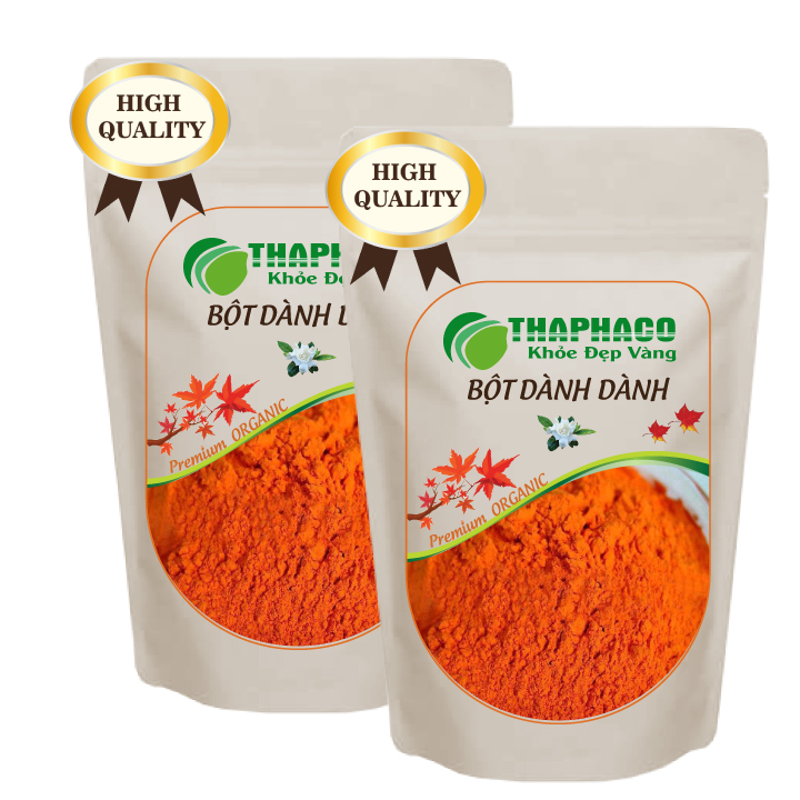 [Túi Lớn 1kg] Bột Quả Dành Dành ( Chi Tử) Nguyên Chất - Bột Siêu Mịn Chuyên Dùng Để Tạo Màu Cho Các Món Ăn Thơm Ngon Và Bổ Dưỡng