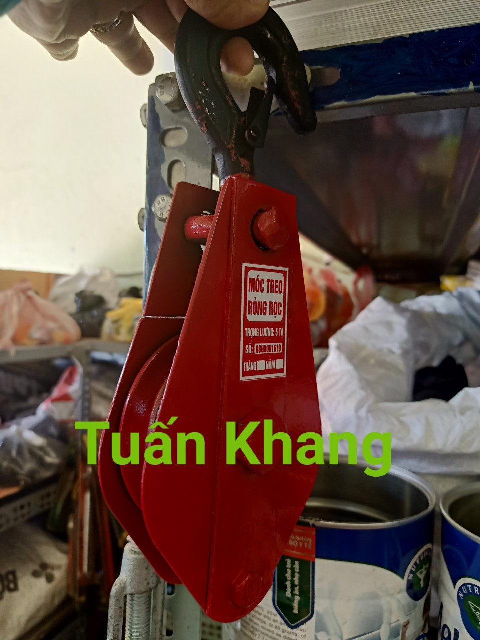 Ròng rọc treo 500kg ( ròng rọc kéo tay)