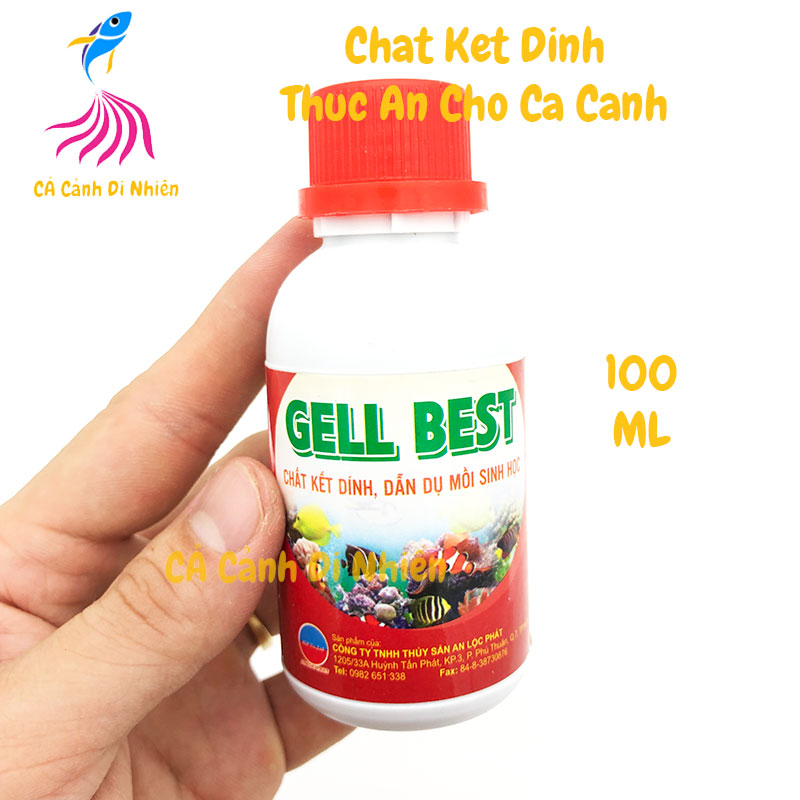 Chất kết dính thức ăn gell best cho cá cảnh 100ml