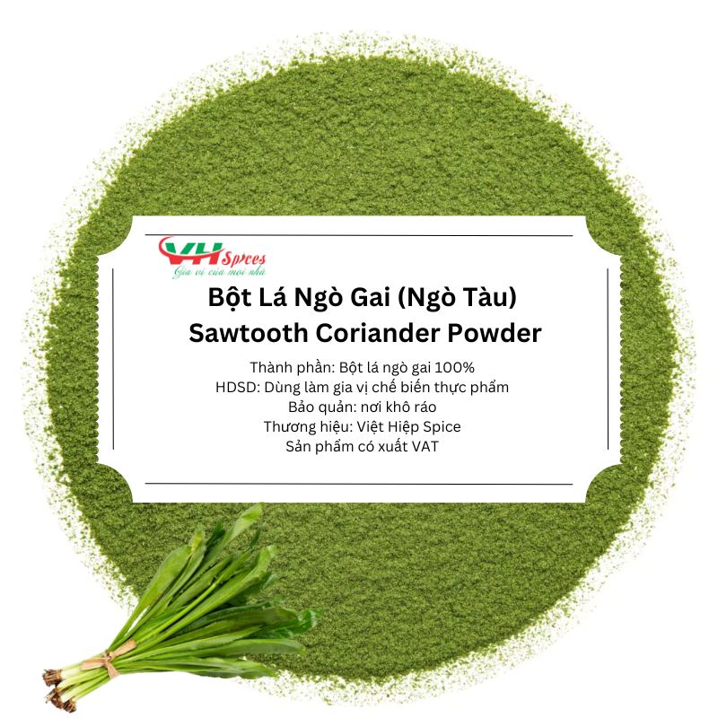 Bột lá ngò gai - bột lá mùi tàu việt hiệp