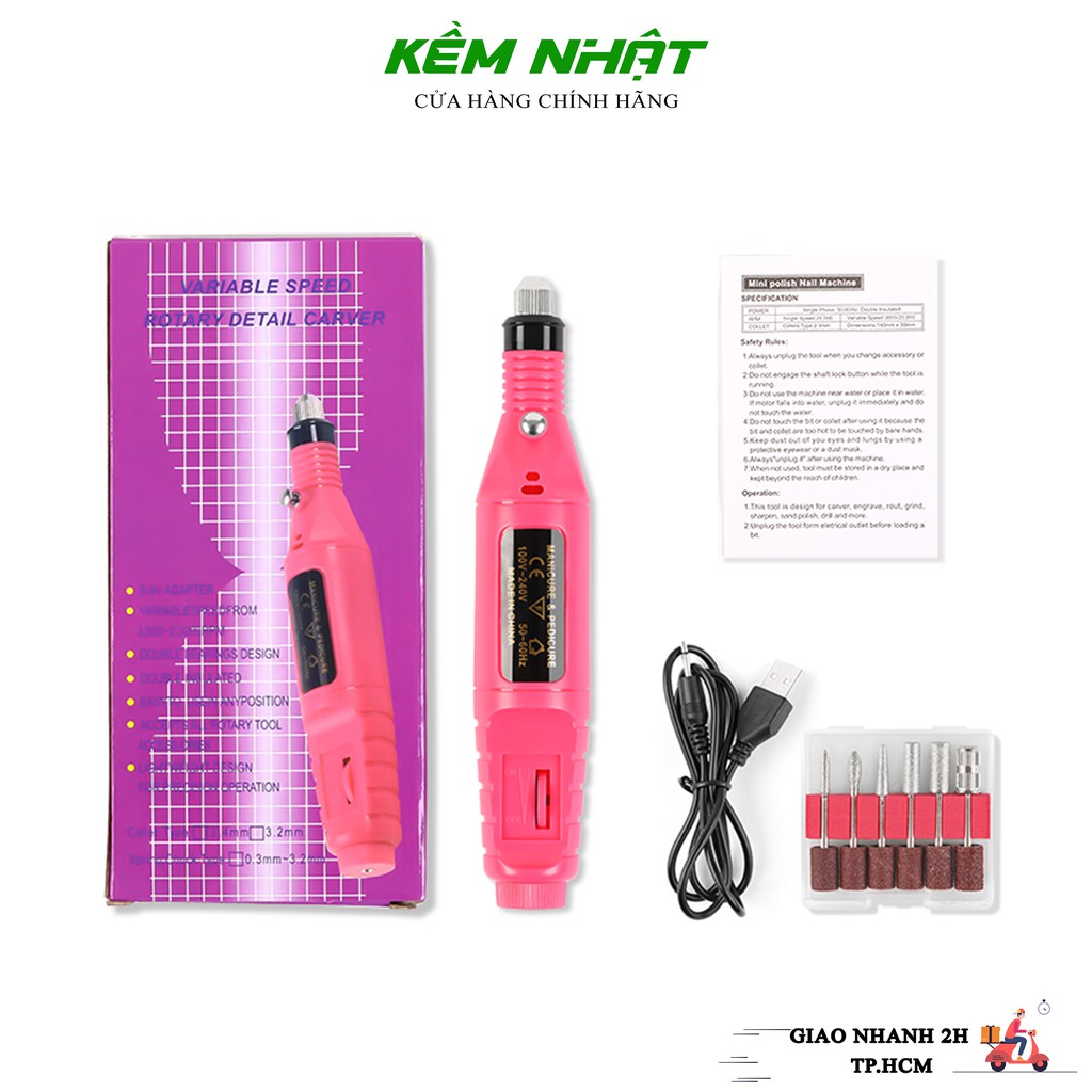 [HCM]Máy Mài Mini - Máy Mài Móng Cầm Tay Mini