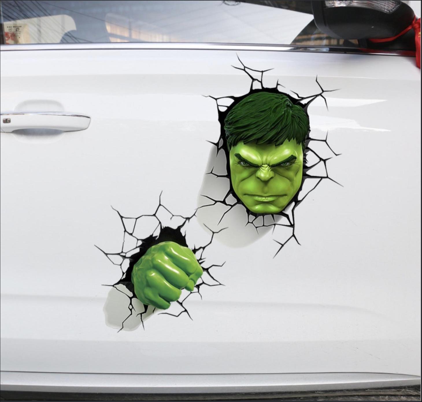 Phụ Kiện Thuận Lợi Miếng Dán Sticker siêu anh hùng 3D chống nước