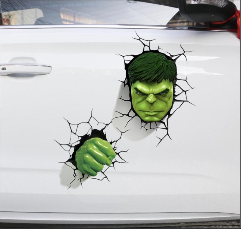 Phụ Kiện Thuận Lợi Miếng Dán Sticker siêu anh hùng 3D chống nước