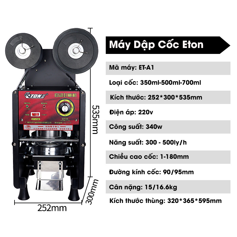 Máy dập cốc Eton ET-A1