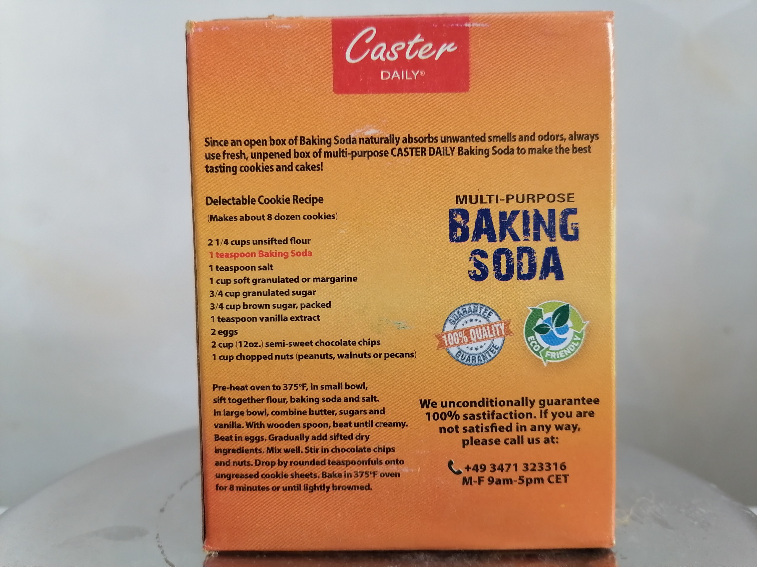 [Hộp giấy 227g] MUỐI NỞ TINH KHIẾT [Germany] CASTER Multi-Purpose Baking Soda (alc-hk)