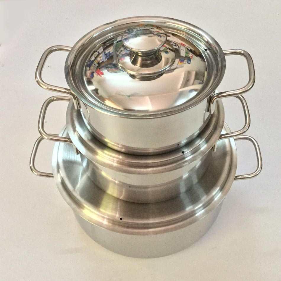 BỘ NỒI SHARP 3 CÁI INOX CAO CẤP