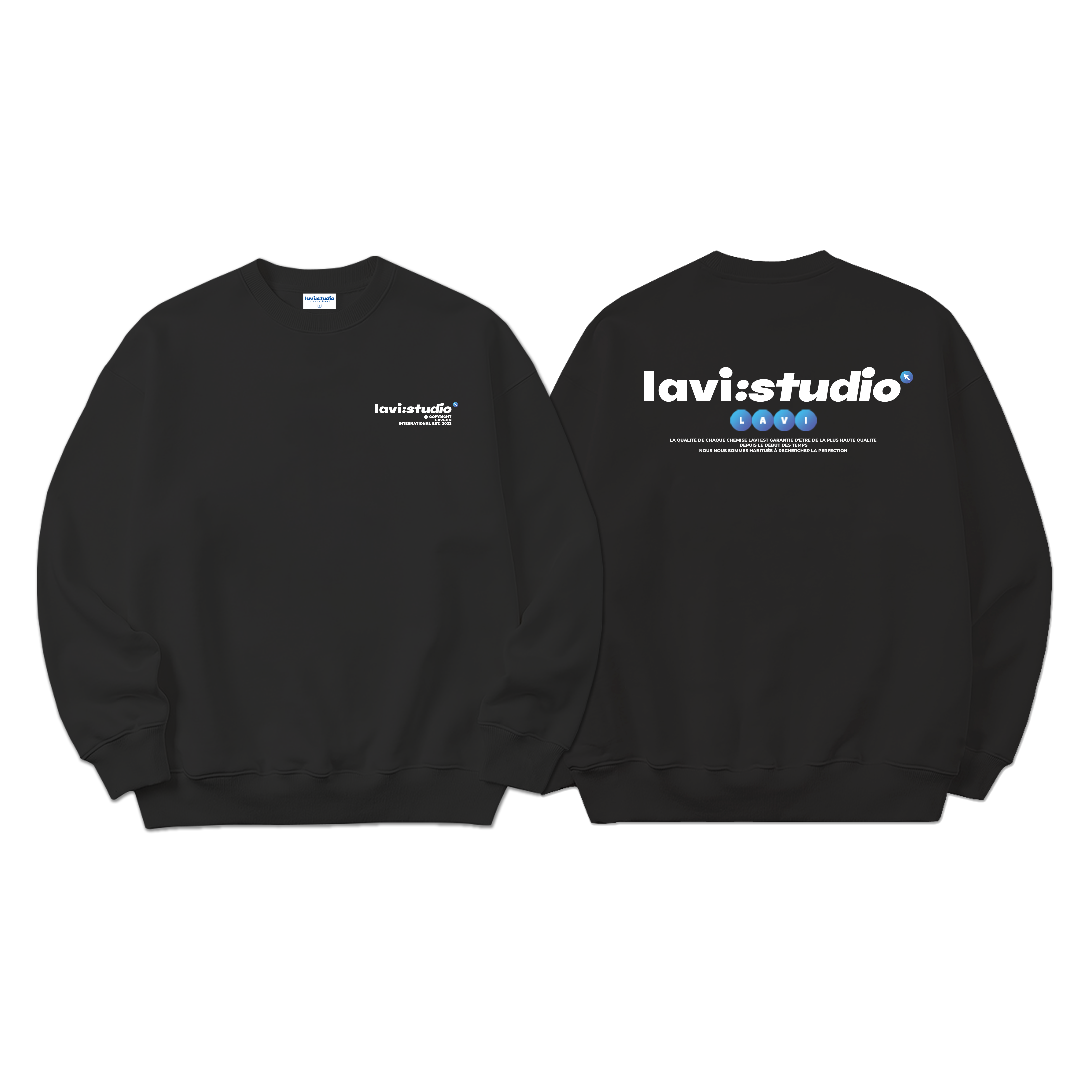 Áo Sweater Form rộng Lavi - Studio nỉ chân cua