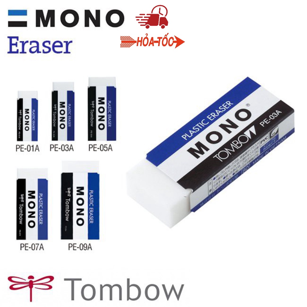 Gôm tẩy Tombow, Plastic eraser, Tombow Mono Eraser medium PE-03A