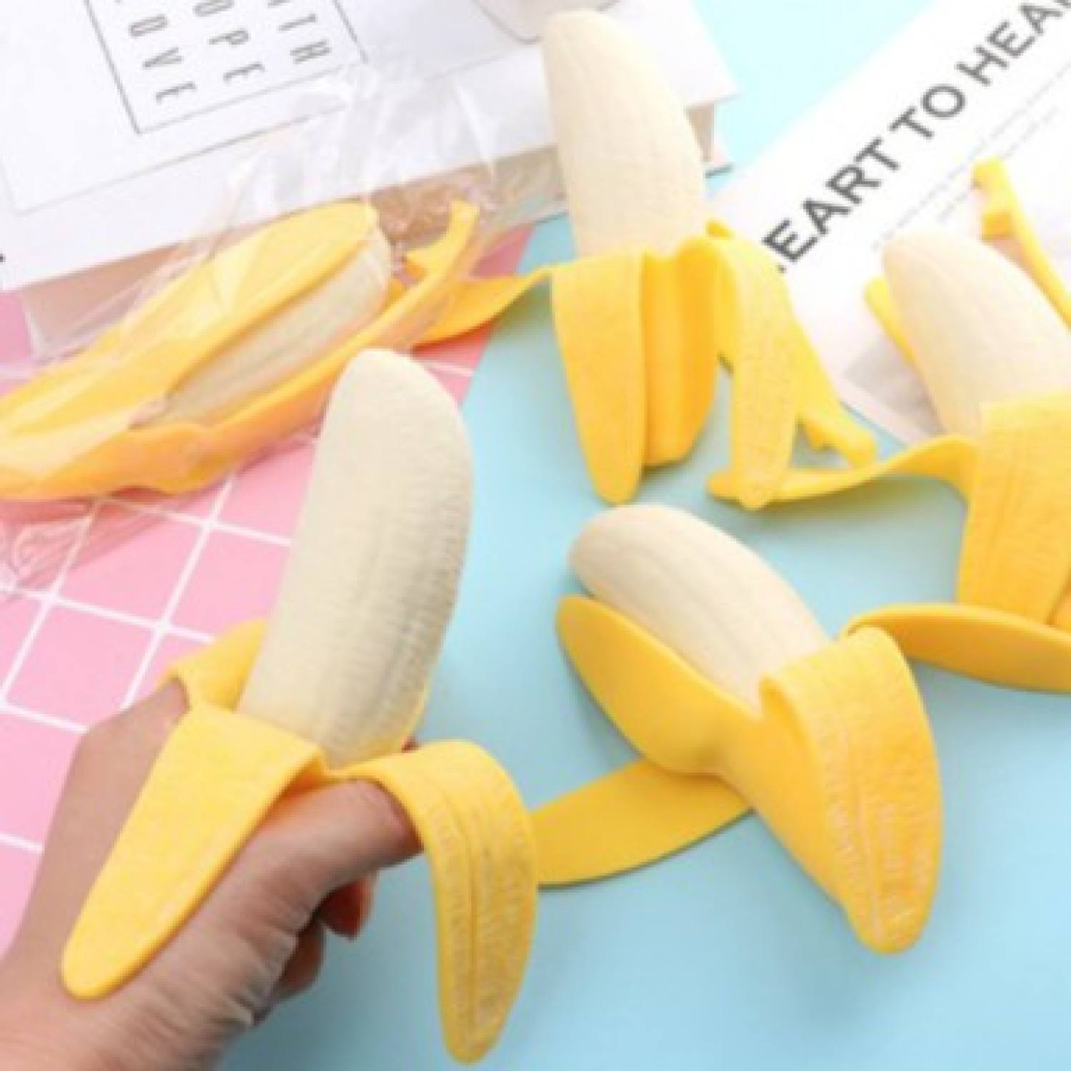 Squishy chuối đồi chơi kéo dãn bóp giảm stress quà tặng cho bé yêu