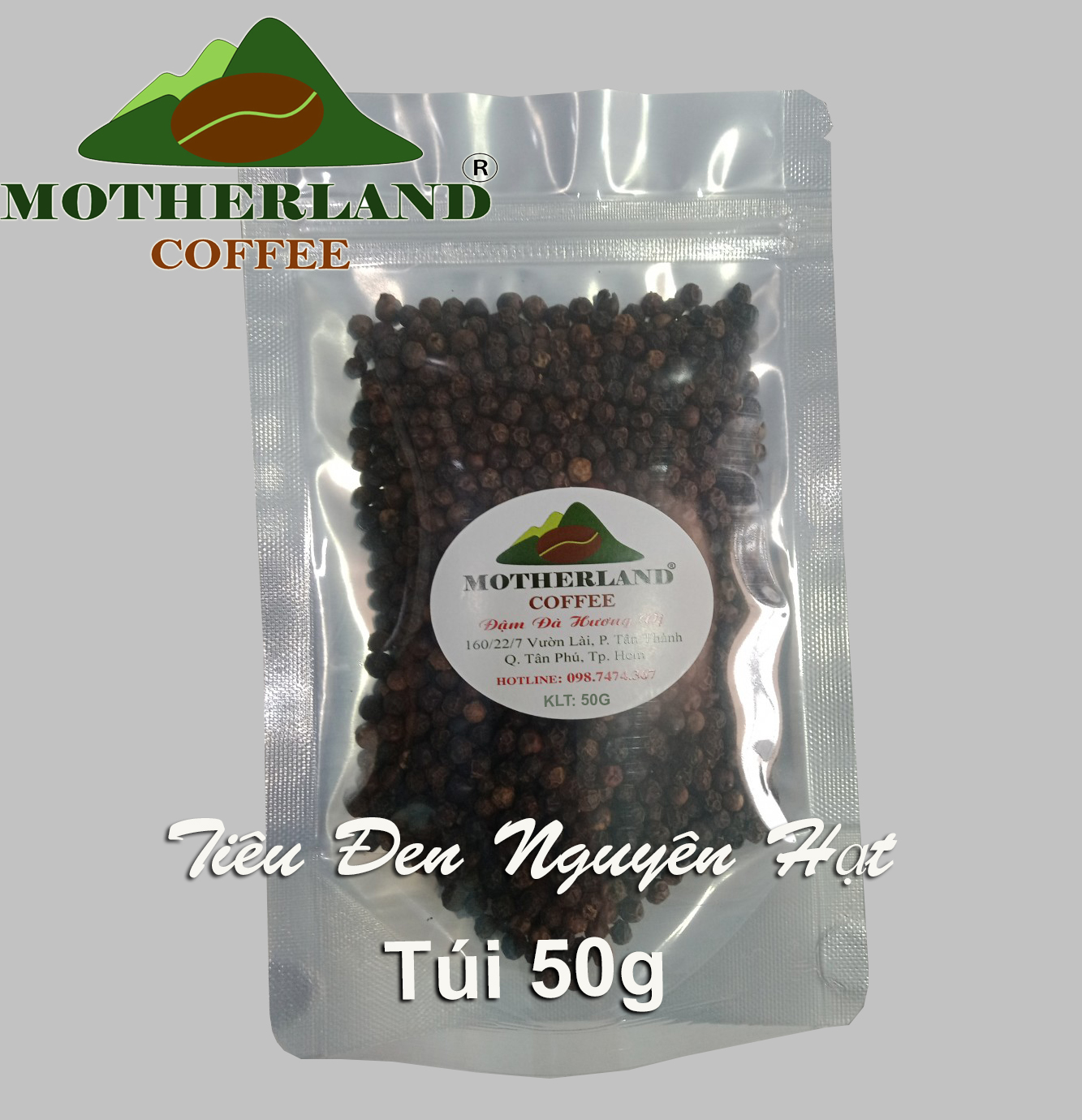 Tiêu Đen Nguyên Hạt gói 50g