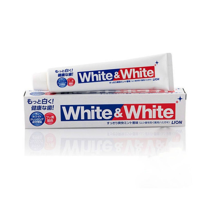 Kem đánh răng White and White Lion Nhật 150g