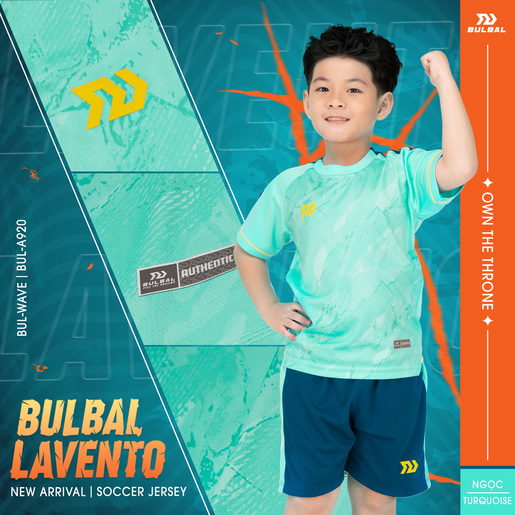 (Chơi Đá Bóng Cùng Bé) Bộ Quần Áo Thể Thao Bulbal Kid Lavento
