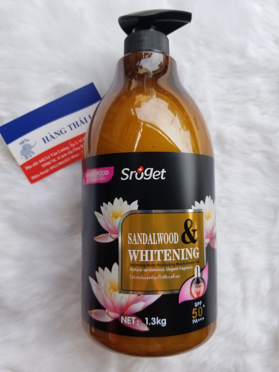 [HCM]SỮA TẮM TRẮNG DA SROGET THÁI LAN 1.3KG