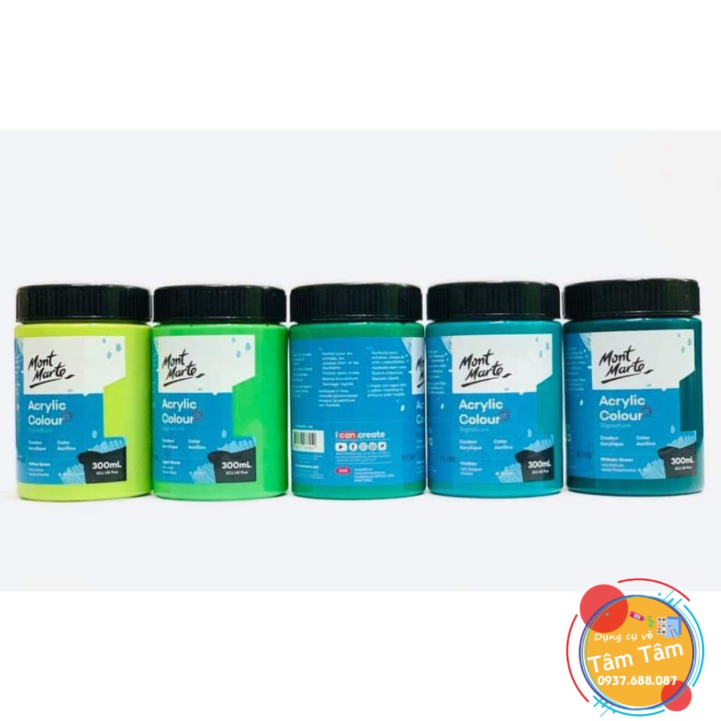 [ TÂM TÂM ]-Màu Acrylic Mont Marte,  Mont Marte Studio Acrylic Paint 300ml-