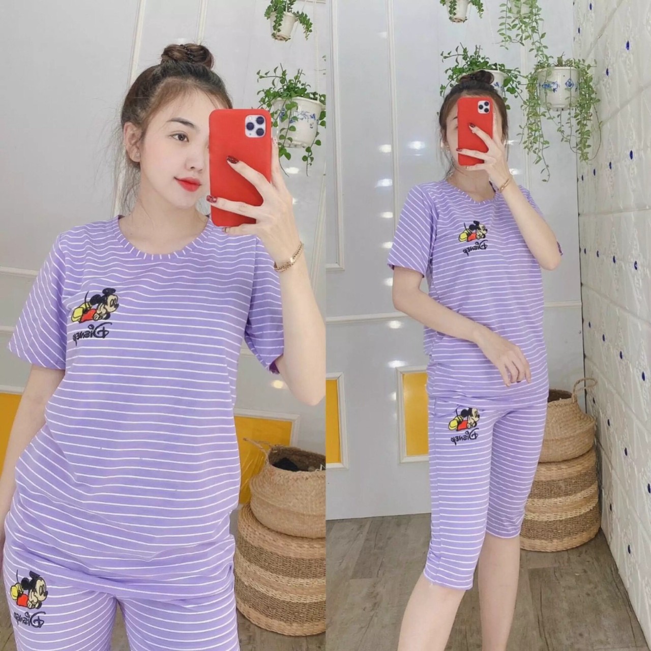 Set đồ nữ mặc nhà thời trang cá tính , nữ tính 2021 khanh my store
