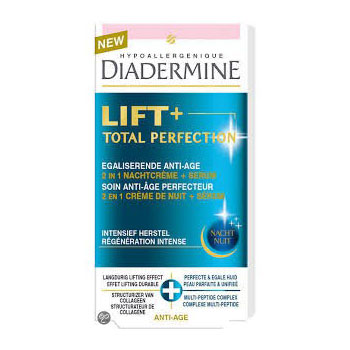 Kem dưỡng da đêm và huyết thanh Diadermine - Lift+ Total Perfection 2in1 Nachtcreme Serum 50ml