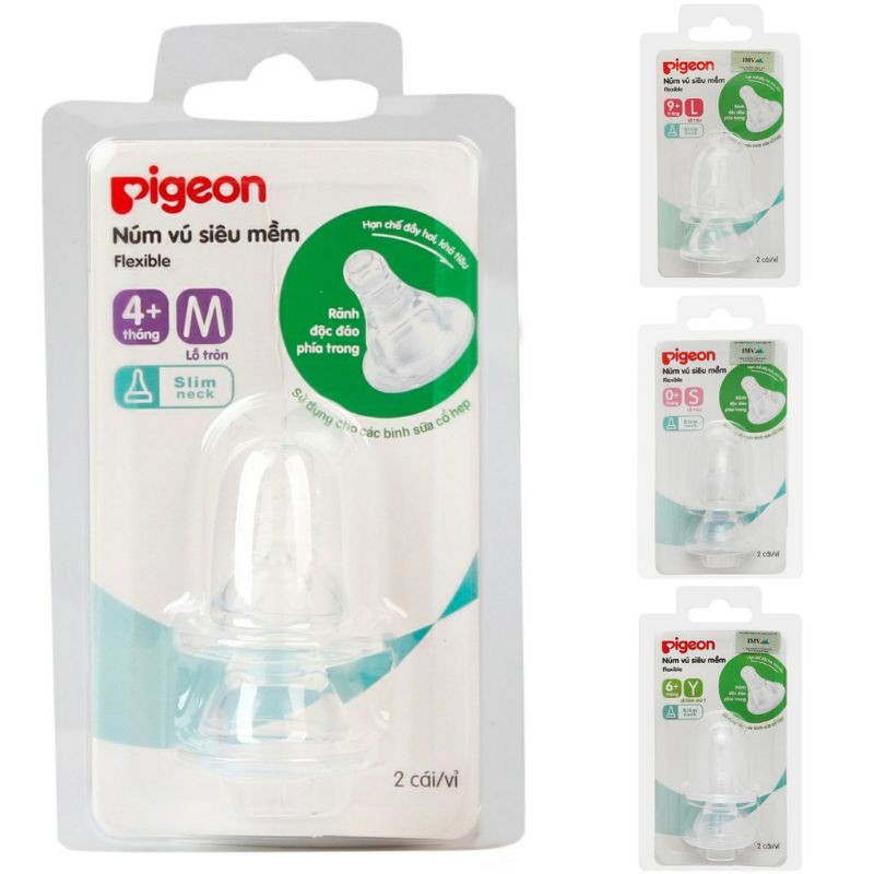 Bình sữa Cổ Hẹp Pigeon Streamline 150ml - 250ML - Bình Sữa Cho Bé