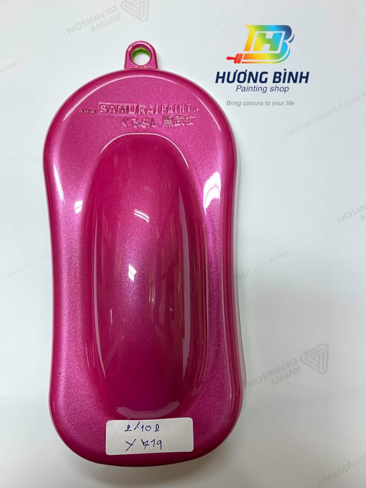 Sơn xịt Samurai màu Hồng - Y719 (400ml) (có khả năng kháng xăng A92, A95)