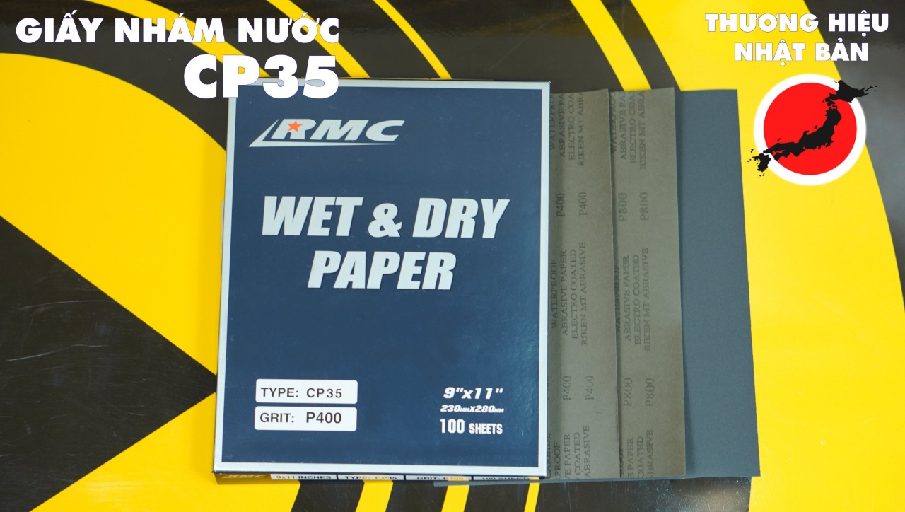 Giấy nhám nước nhật bản RMC CP35 hạt cát từ P80-P2000