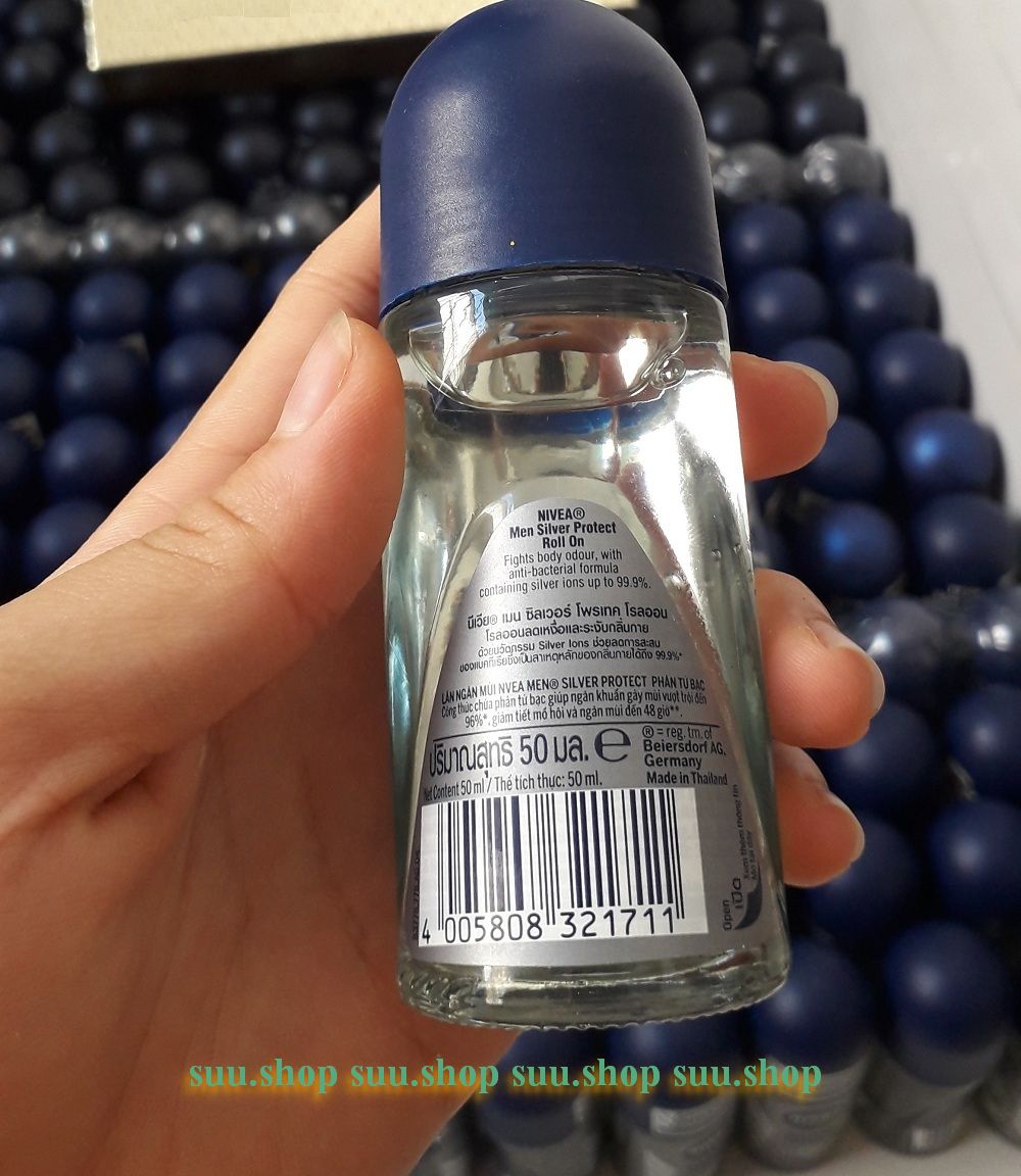 Lăn Khử Mùi 50ml Cho Nam Nivea Phân Tử Bạc (Silver Protecter)