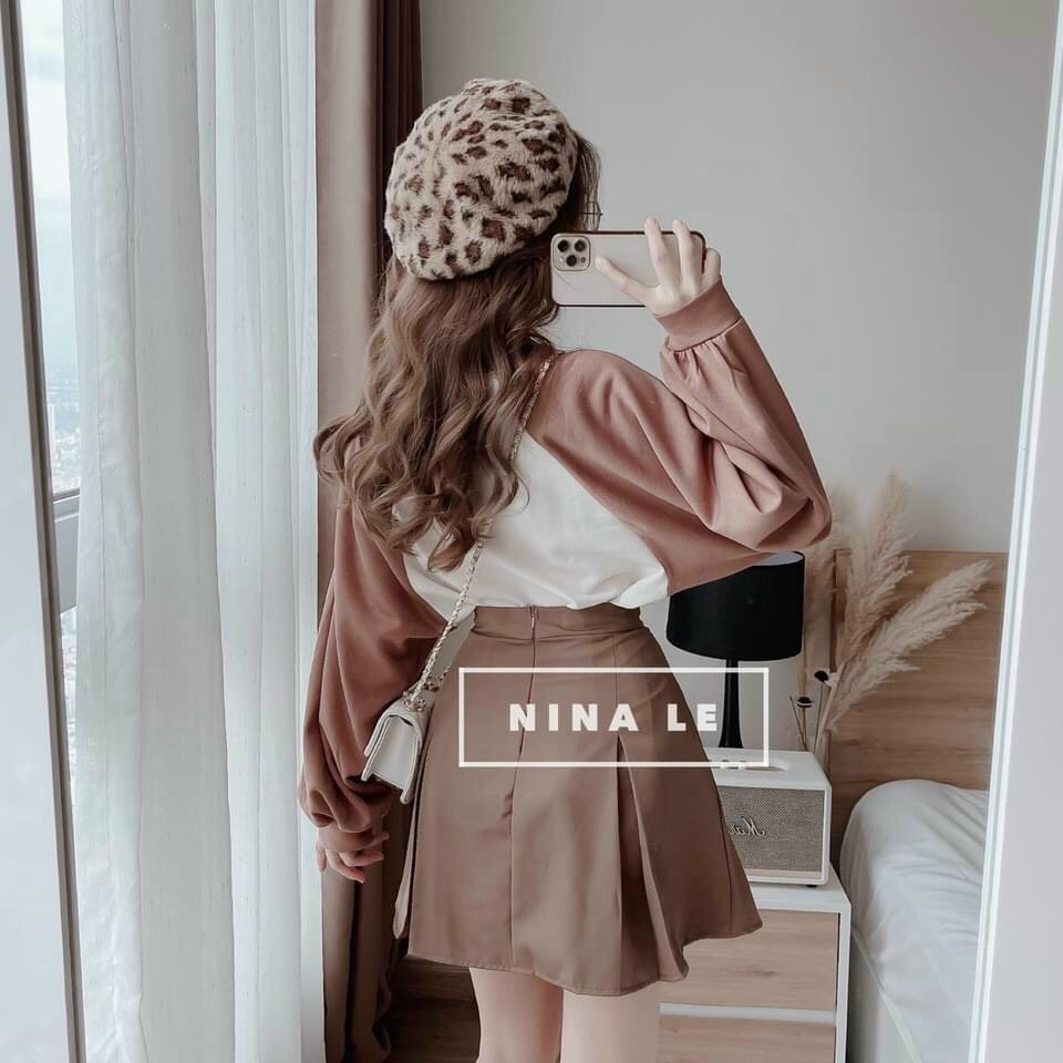 ÁO COTOON KÈM CHÂN VÁY XINH LUNG LINH LT