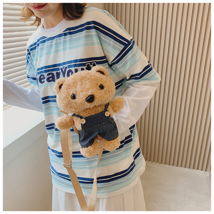 Túi đeo chéo gấu TEDDY, túi gấu bông siêu dễ thương