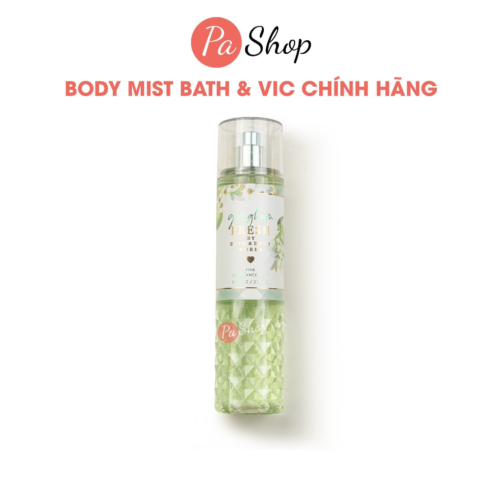 Body mist Gingham Fresh xịt thơm toàn thân