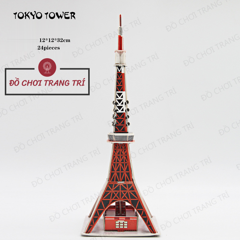 Mô hình 3D giấy tự lắp ráp - Mô hình Tháp nổi tiếng thế giới