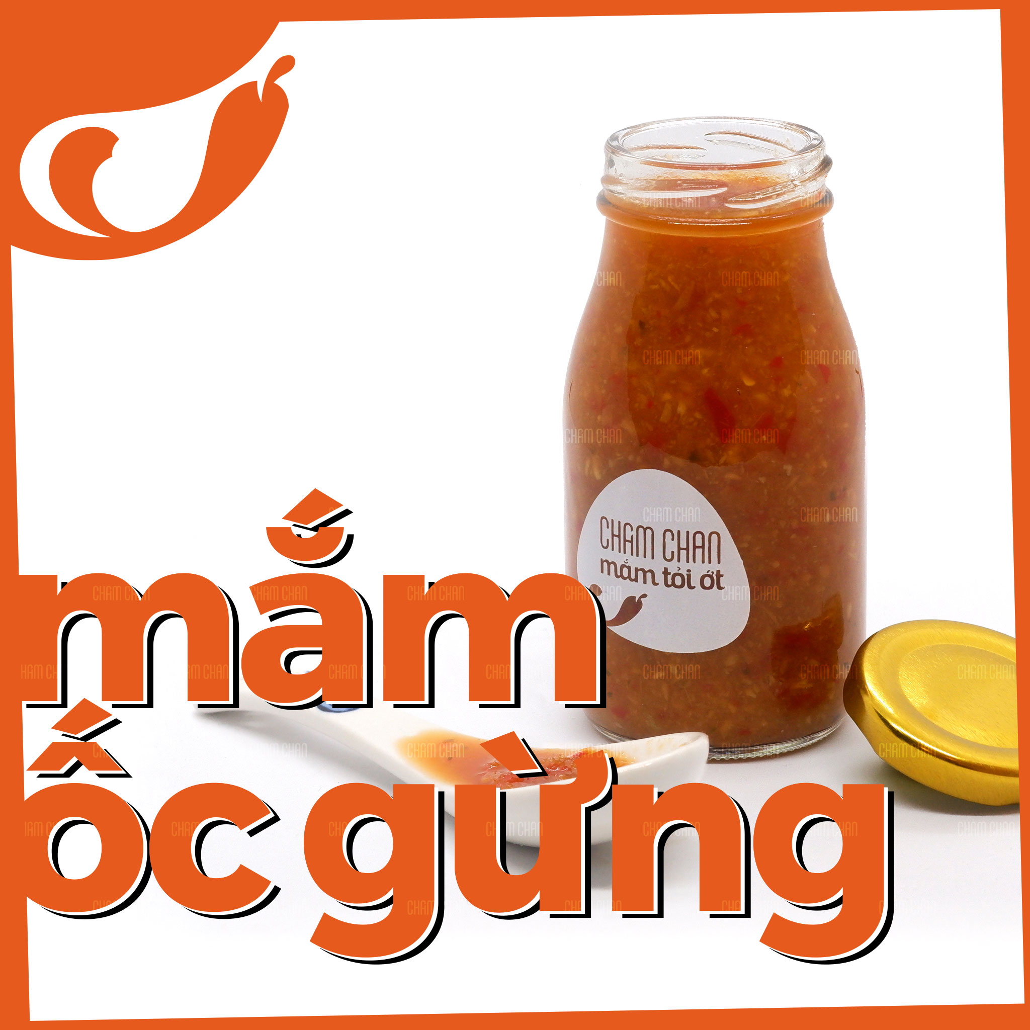 [HCM]Mắm Ốc Gừng Chấm Chan - Chai 200ml / Cay Chút
