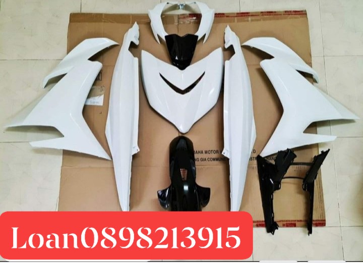 DÀN ÁO EXCITER 150 MÀU BẠC NHÁM MÀU TRẮNG
