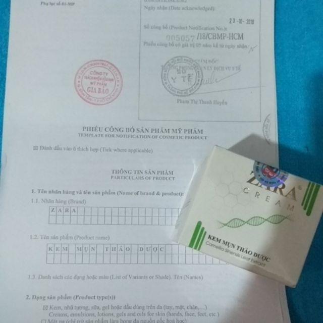 kem zara mụn thâm12g