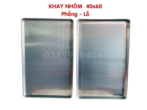 Khay nướng bánh nhôm phẳng 40*60