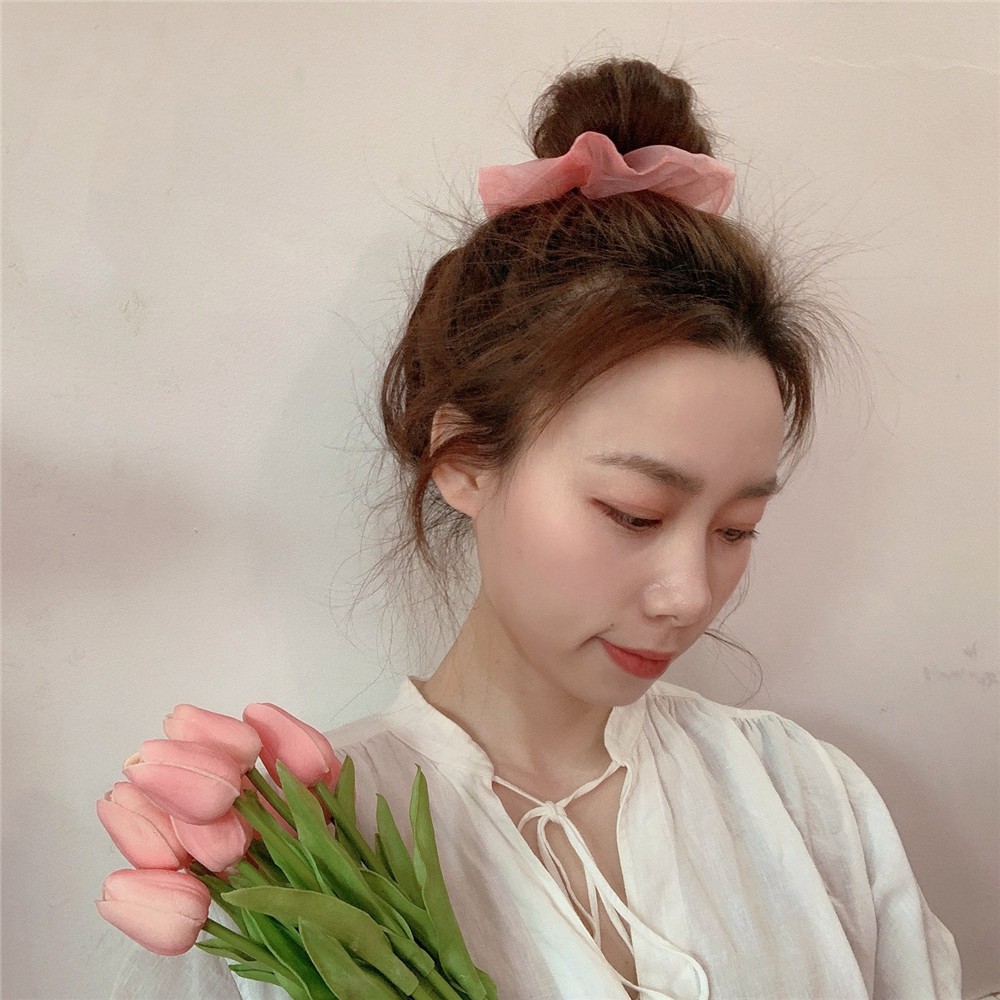 [HCM]Đồ Cột Tóc Vải Màu Trơn