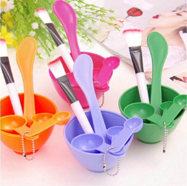[HCM]BỘ CHÉN TRỘN ĐẮP MẶT NẠ HÀN QUỐC 4 MÓN CAO CẤP