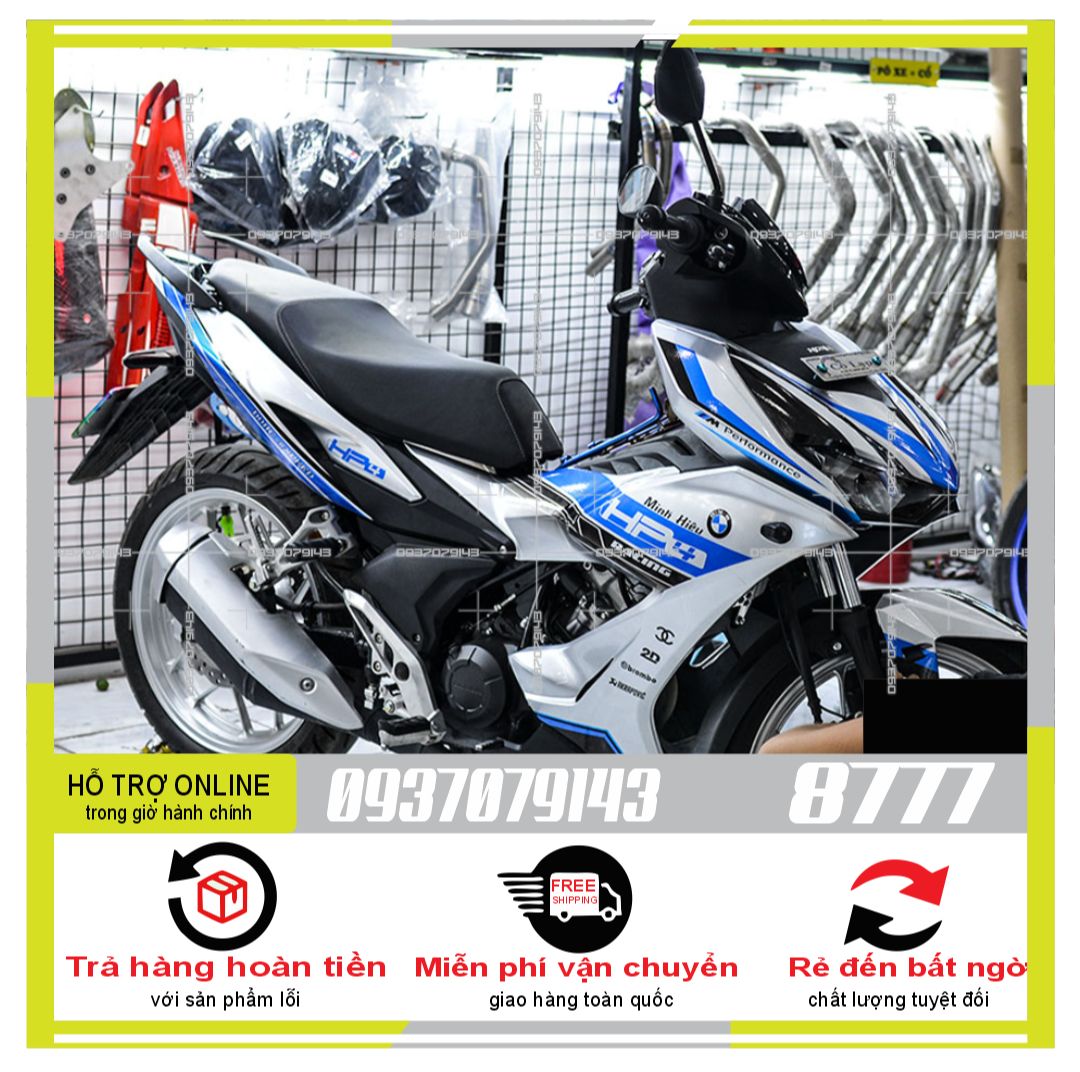 TEM RỜI WINNER X HP4 DÁN XE TRẮNG 8777