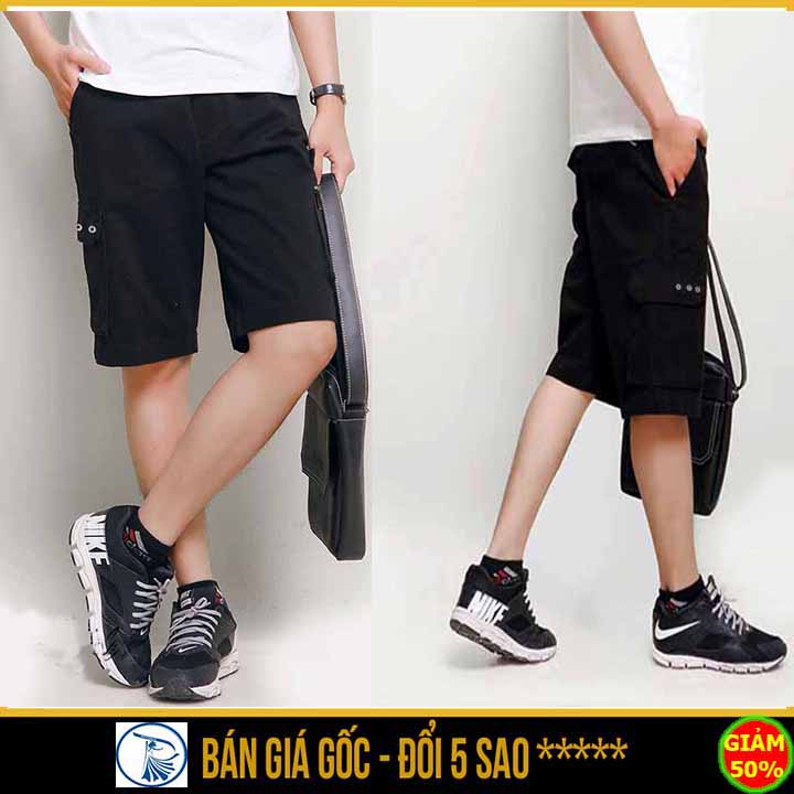 [GIẢM GIÁ CÒN 120K] Quần short nam Kaki túi hộp Cao Cấp Vải Đẹp (Kèm Video)
