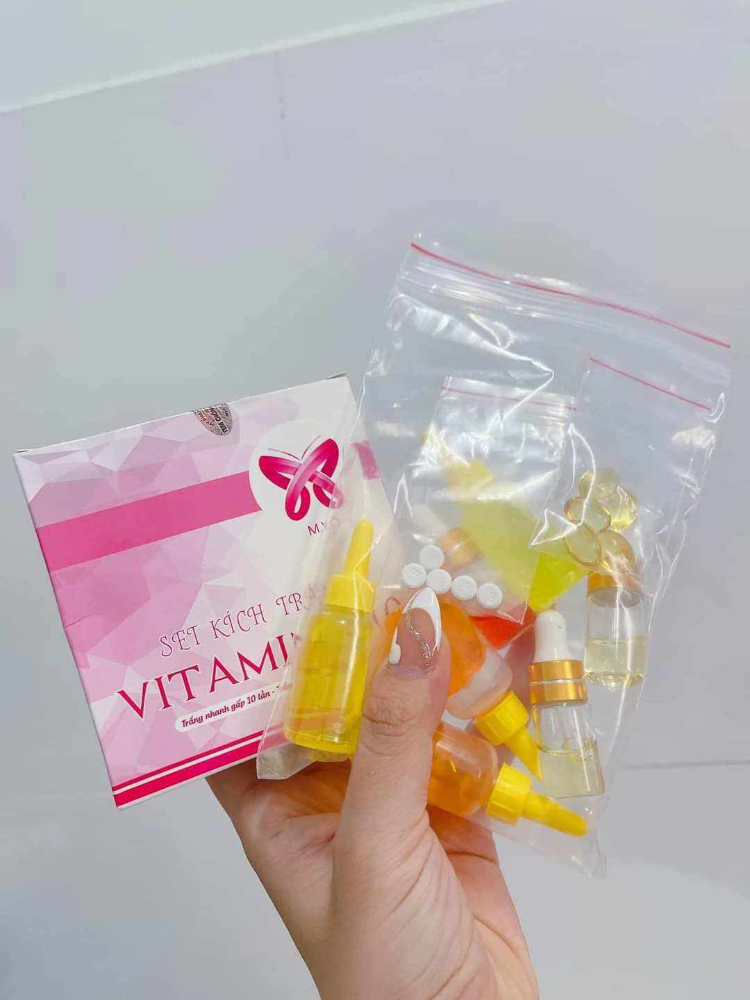 SET KÍCH TRẮNG VITAMIN X10 MYÔ ( Kích Trắng Mạnh Gấp 10 lần)