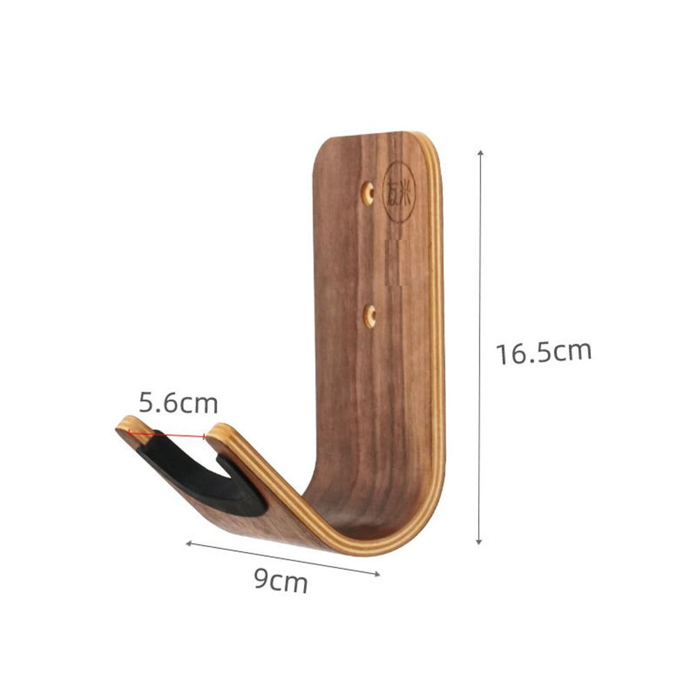 JXFTKM Uốn cong Bằng gỗ Giá treo đàn ghi ta điện mộc Giá đỡ Móc treo đàn guitar Móc Đàn Ukulele Gắn tường Lưu trữ âm trầm