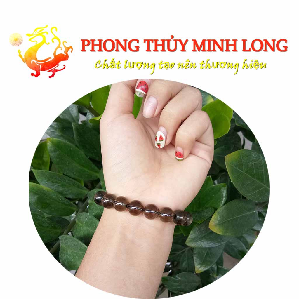 Vòng tay đá. Thach Anh Khói chất lượng 5A
