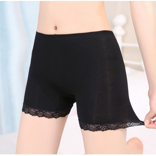 Quần mặc trong váy cotton pha ren siêu co giãn