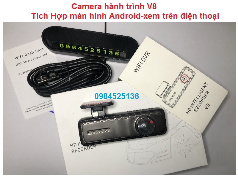 Camera Hành Trình Màn Hình Android V8 WIFI - Xem Video Trên Điện Thoại Và Màn Hình ANDROID-Camera hành trình tích hợp cho nhiều dòng xe camera-Camera hành trình 1080Pixel.Camera hành trình giá rẻ tích hợp màn Android