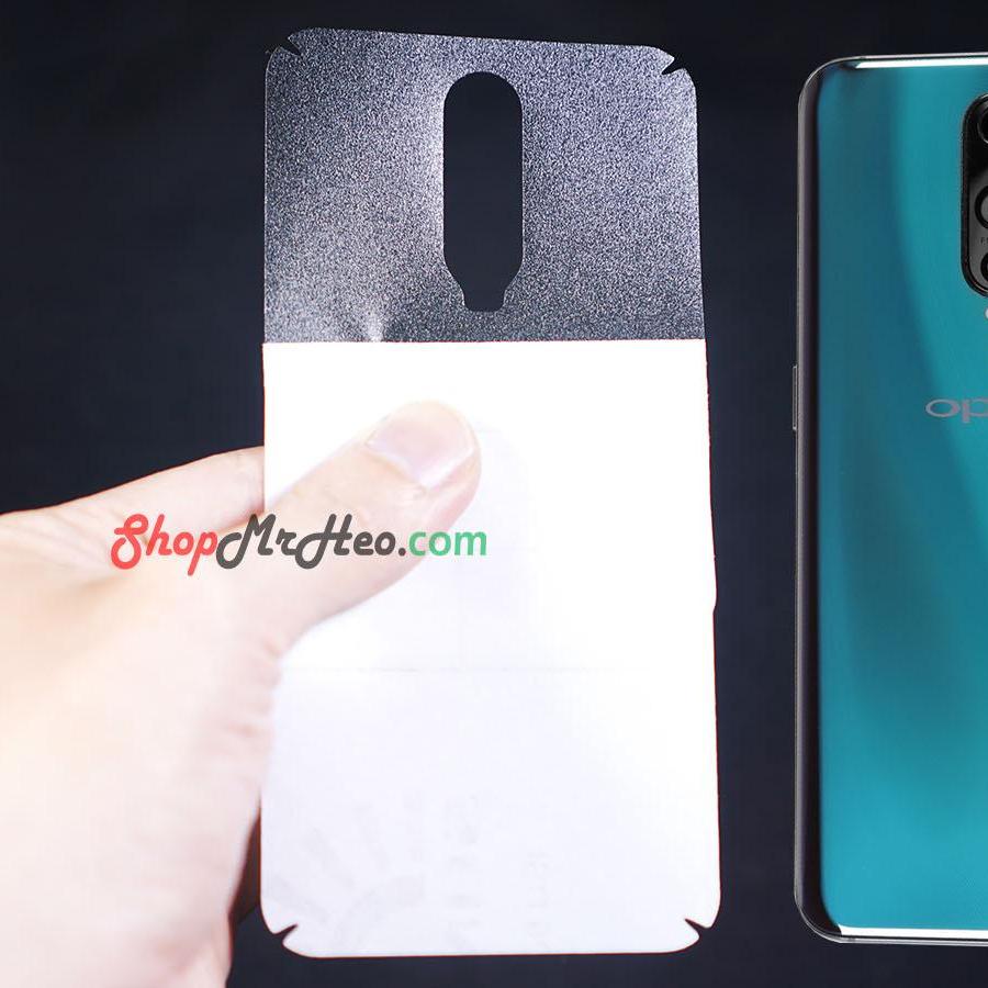 Bộ 3 skin dán mặt sau lưng vân 3d carbon oppo r17 pro