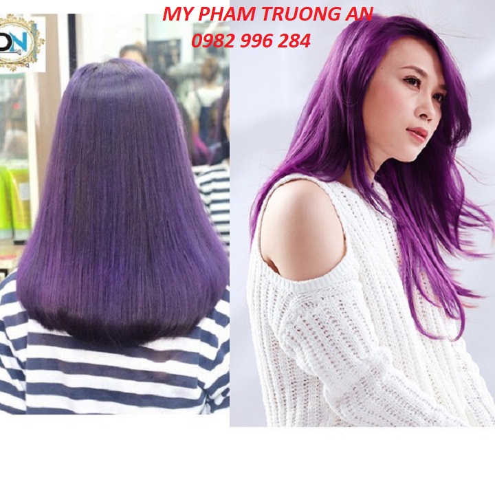 Thuốc Nhuộm Phủ Bóng Màu Tím Cà Hàn Quốc 450ml