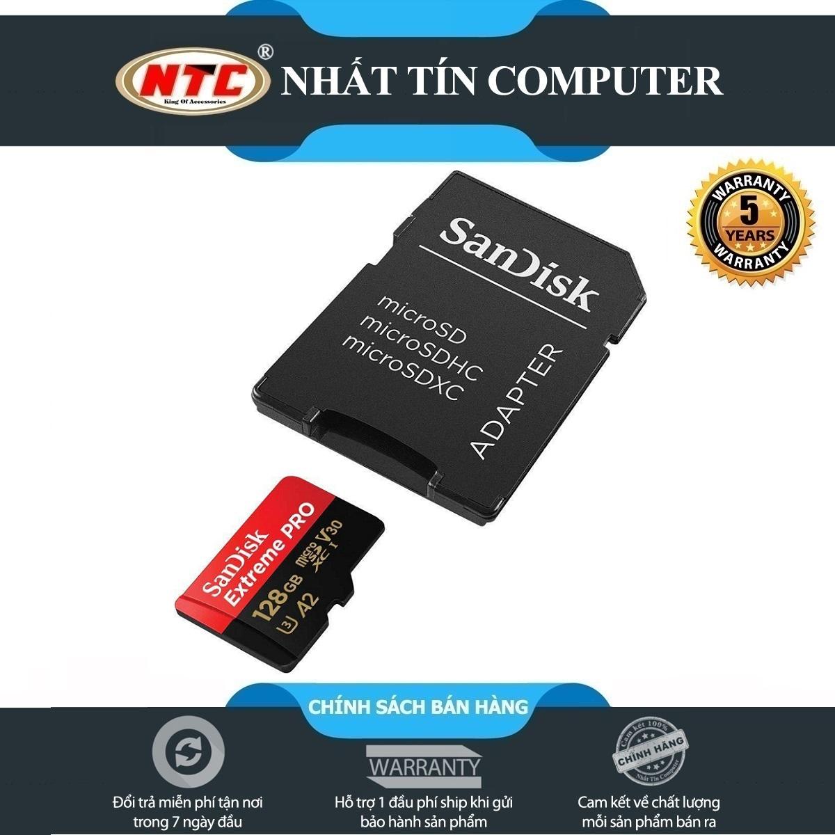 Thẻ Nhớ MicroSDXC SanDisk Extreme Pro A2 V30 U3 4K 128GB R170MB/s W90MB/s (Đen đỏ)