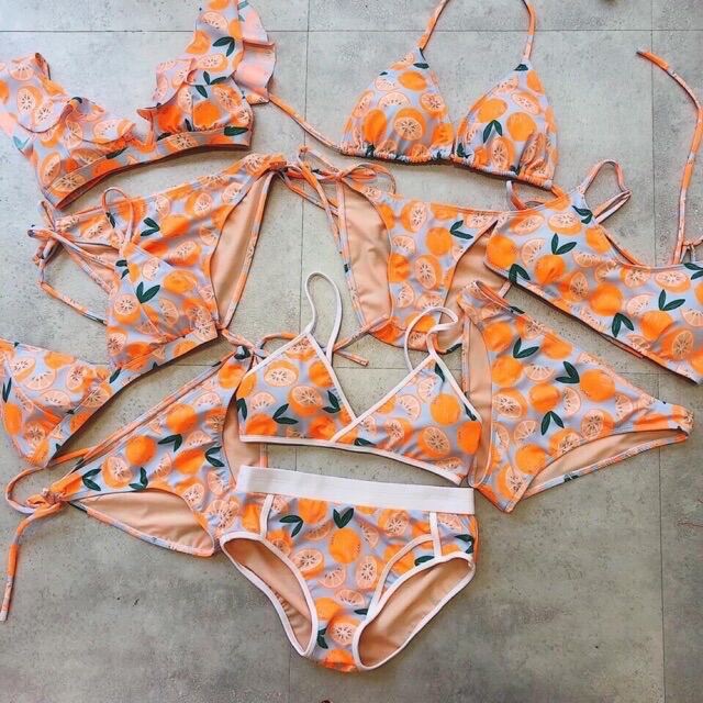 Bikini 2 mảnh trái cam summer chất đẹp.